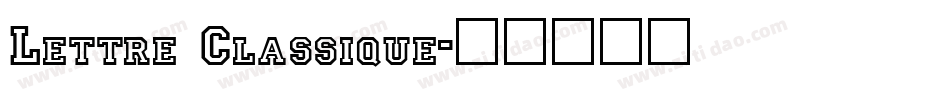 Lettre Classique字体转换